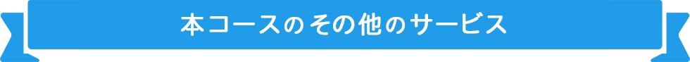 本コースのその他のサービス