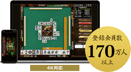 登録会員数170万人以上 4K対応