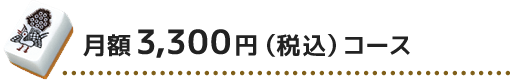 月額3,300円（税込）コース