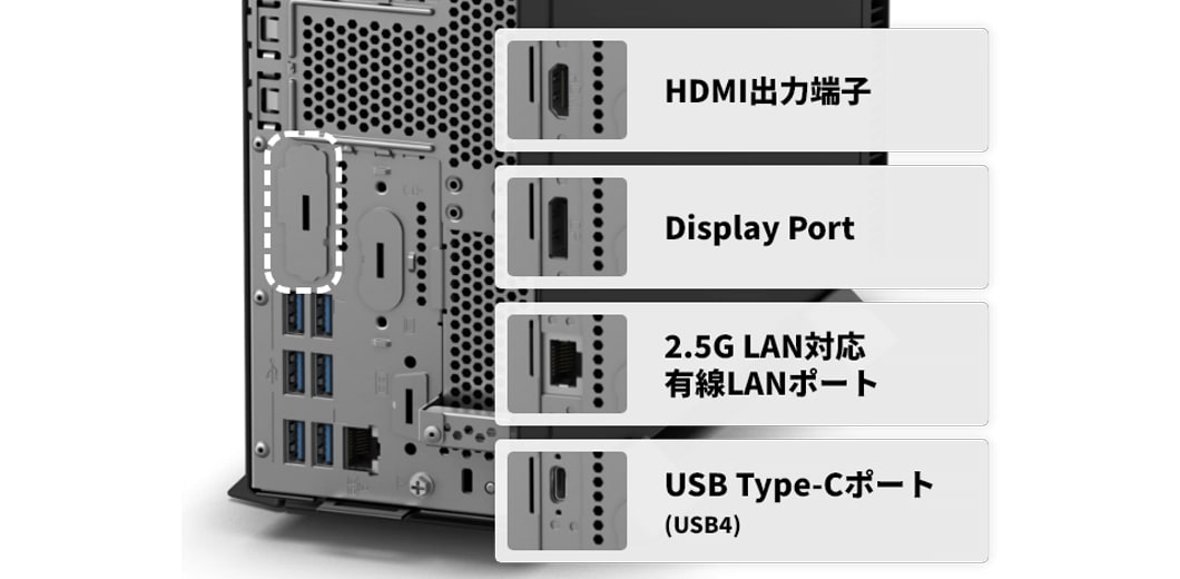 選べるインターフェース