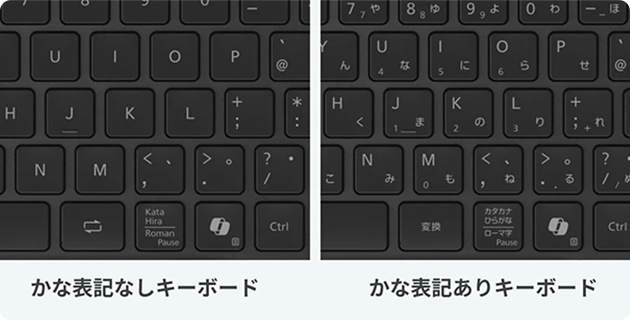 選べる「かな表記」の有無