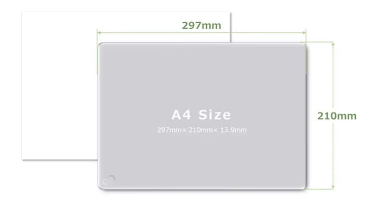 A4ぴったりサイズ