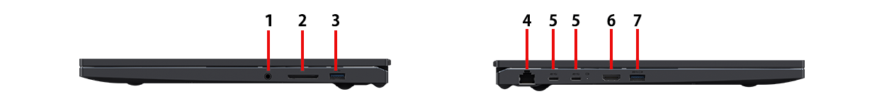 パソコン本体側面